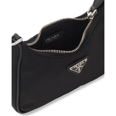 prada re-edition shoulder bag tessuto mini|prada padded nylon shoulder bag.